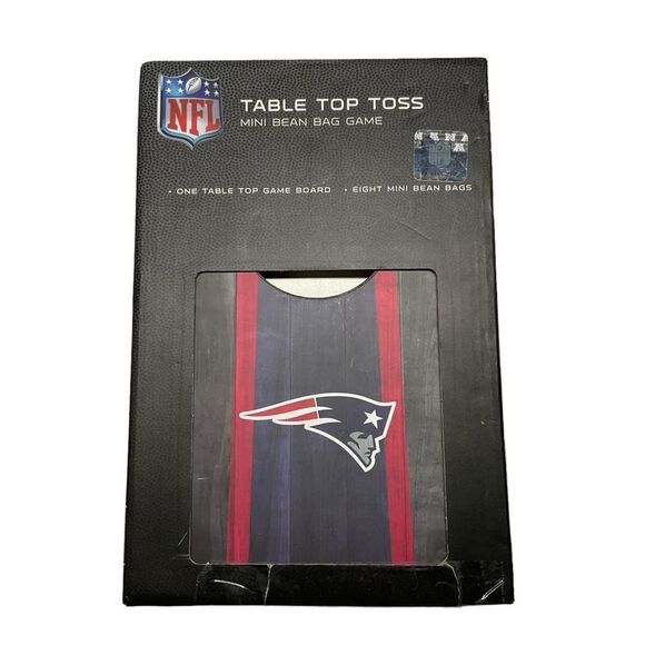 NWT NFL New England Patriots Table Toss Bean Bag Game - Picture 1 of 4
